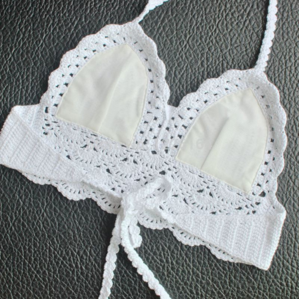 New Cotton Crochet Crop Top. - Picture 4 of 8